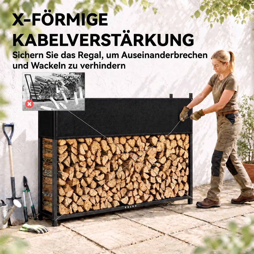 Malkų lentyna su 600D Oxford uždangalu, iki 500 kg, juoda, 202 × 25 × 113 cm