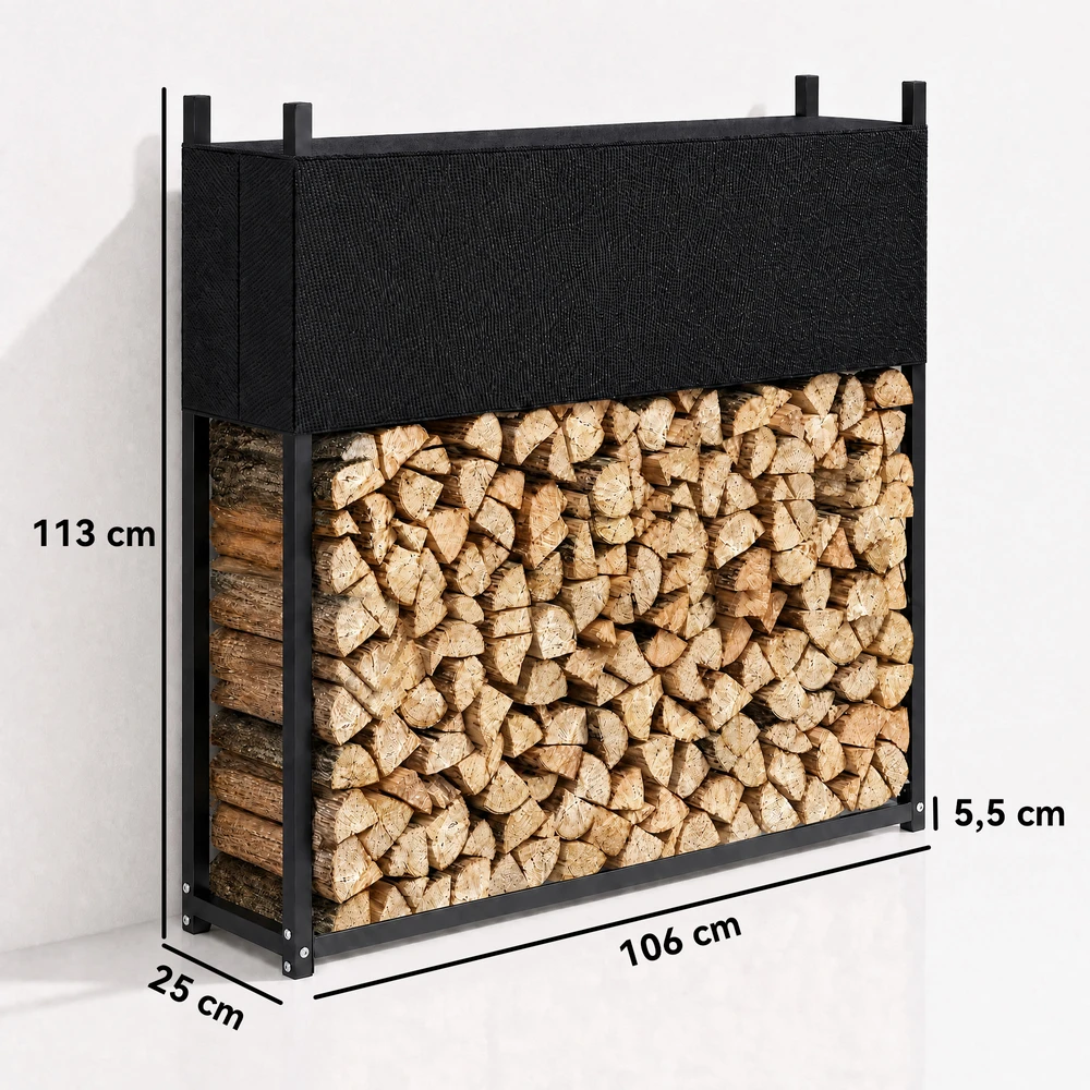 Malkų stovas su 600D Oxford uždangalu, iki 250 kg, juodas, 106 x 25 x 113 cm
