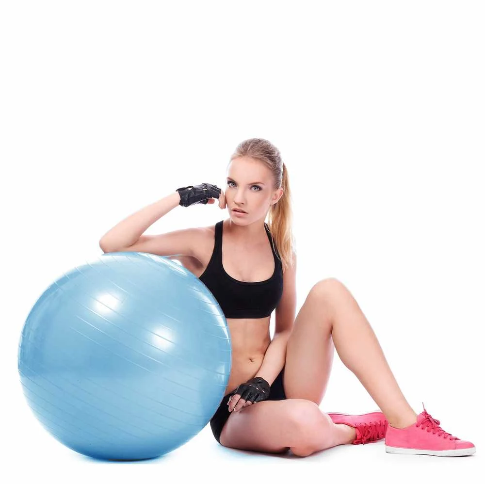 Gimnastikos kamuolys SPRINGOS 55cm Mėlynas