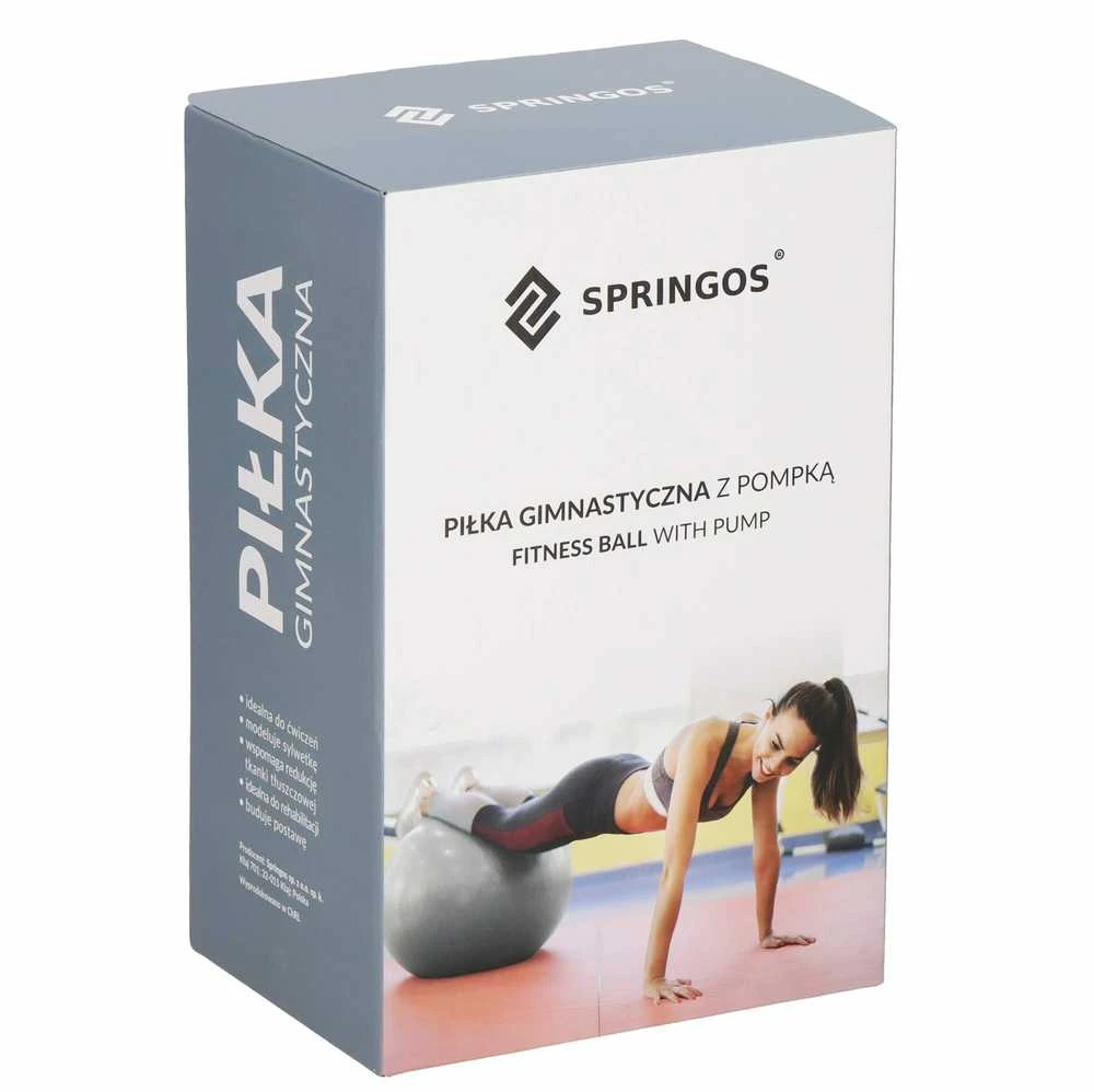 Gimnastikos kamuolys SPRINGOS 55cm Mėlynas