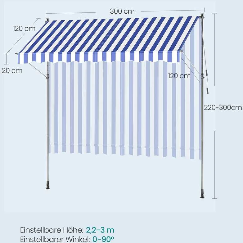Songmics Markizė 300 x 120 cm
