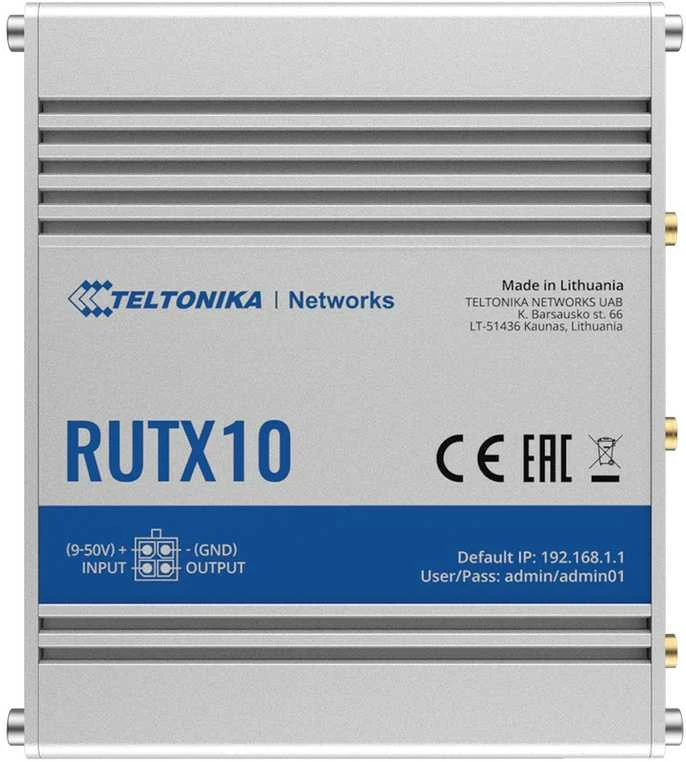 Šakotuvas Maršrutizatorius belaidis Teltonika RUTX10000000 (2,4 GHz, 5 GHz)