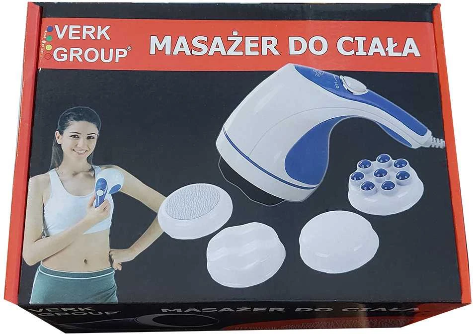 Masažuoklis su 4 keičiamosiomis galvutėmis