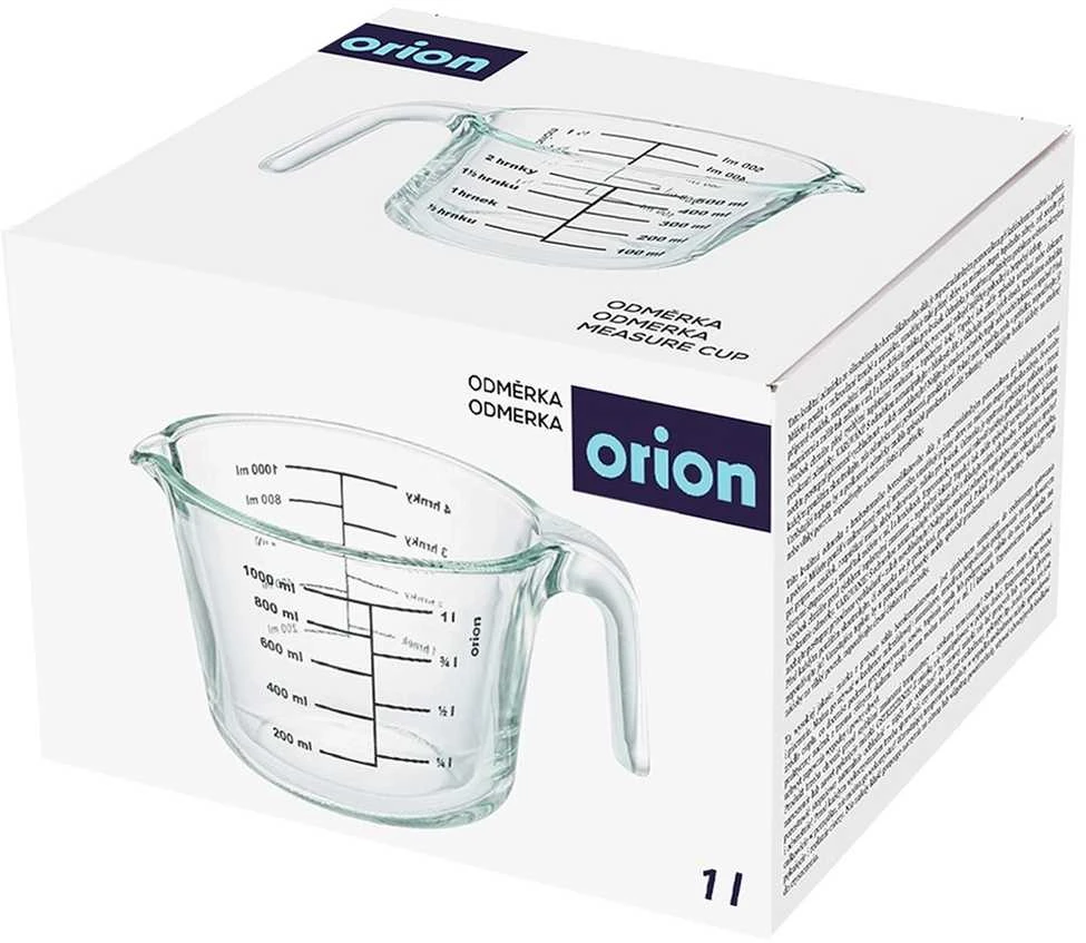 Virtuvinės svarstyklės Excellent Houseware Orion Maatbeker stiklinis 1 l - Matavimo indas
