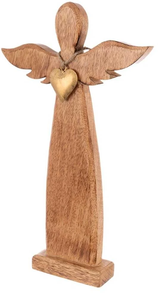 Medinė figūrėlė angelas 42 cm