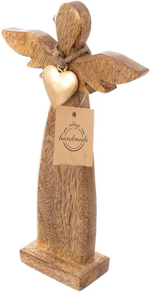 Medinė figūrėlė angelas 42 cm
