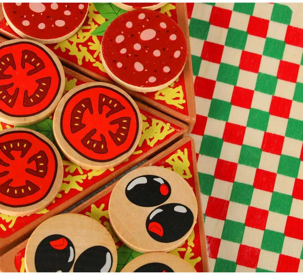 KIK Medinis žaidimų rinkinys Pizza su priedais