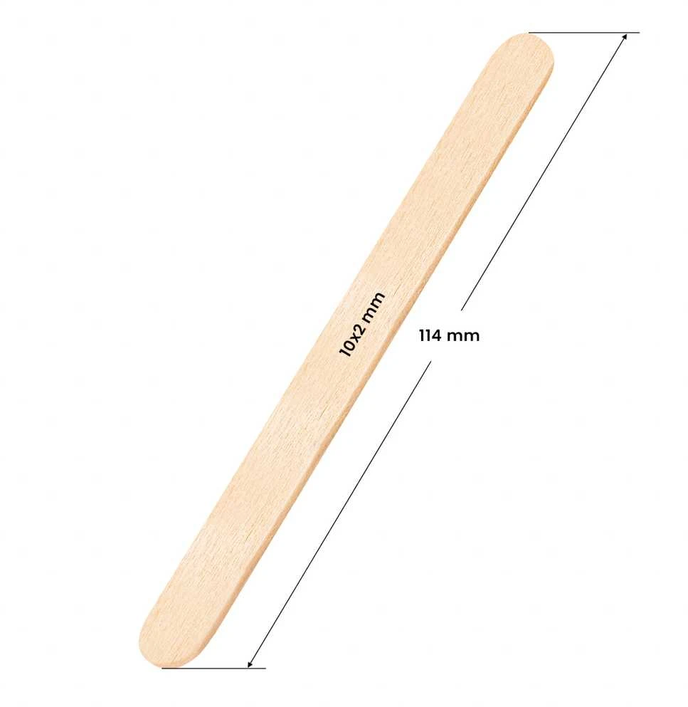 Activeshop Medinės mentelės, 114x10x2mm, 100 vnt.
