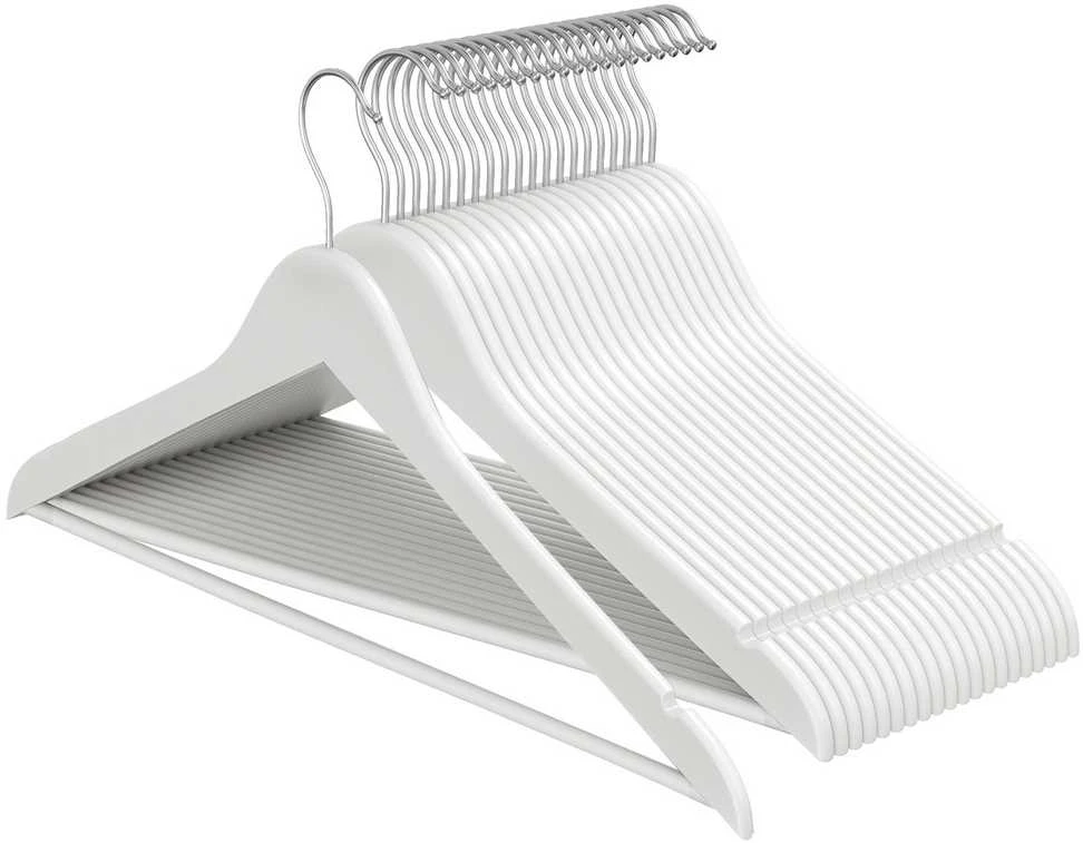 Songmics Mediniės drabužių pakabos 42,9x21 cm, 30 vnt.
