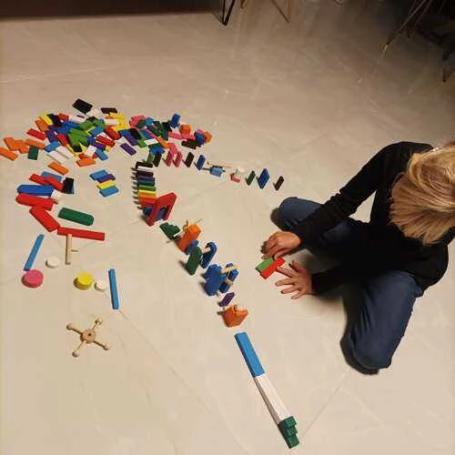 Wooden dominoes 360 pcs Kruzzel 22914