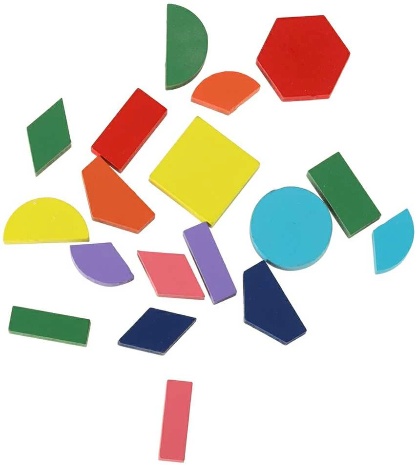 Medinė dėlionė geometrinės figūros