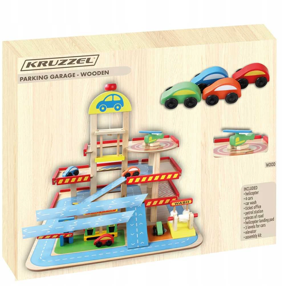 Kruzzel Garažas - medinis 22446