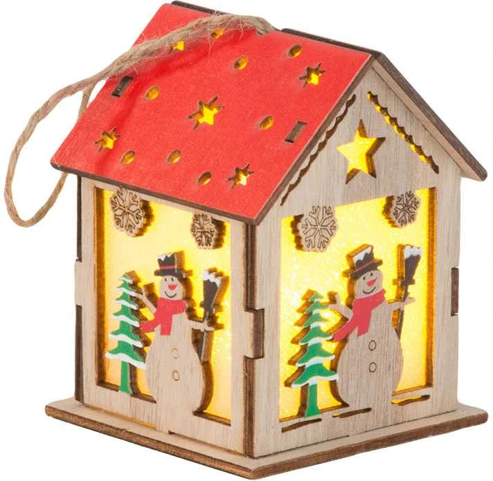 Medinis kabantis žibintas su LED apšvietimu, 9x7 cm