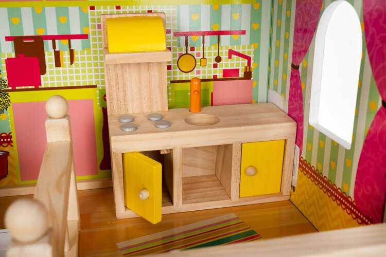 Kruzzel Wooden dollhouse - villa D11252