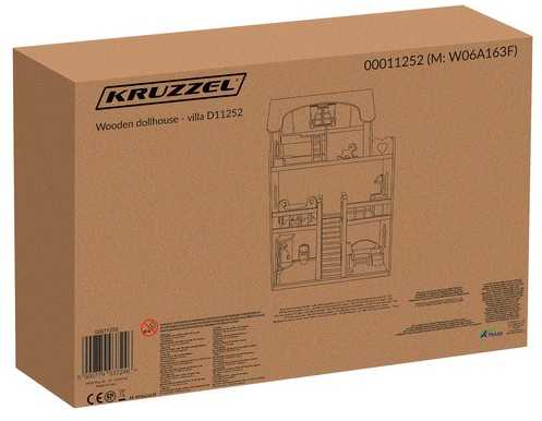 Kruzzel Wooden dollhouse - villa D11252