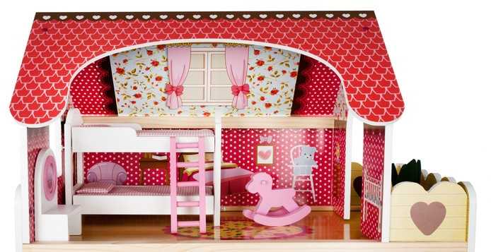 Kruzzel Wooden dollhouse - villa D11252