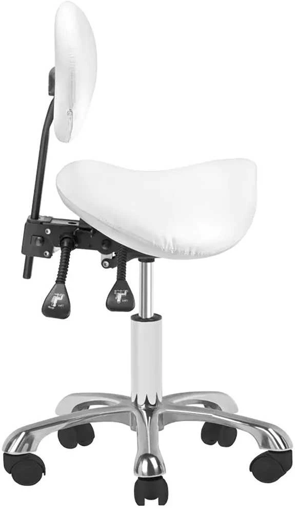 Activeshop Kosmetologinė meistro kėdutė COSMETIC STOOL GIOVANNI Baltas