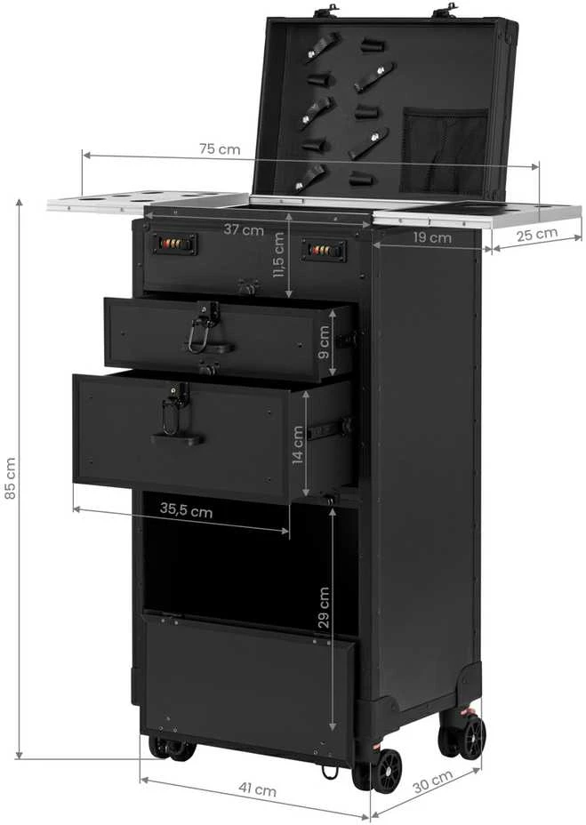Activeshop Meistro lagaminas V21, juodas