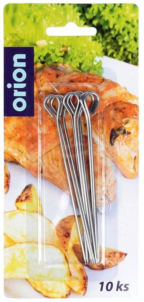 Orion Plieniniai iešmai suktinukams 10 cm, 10 vnt.