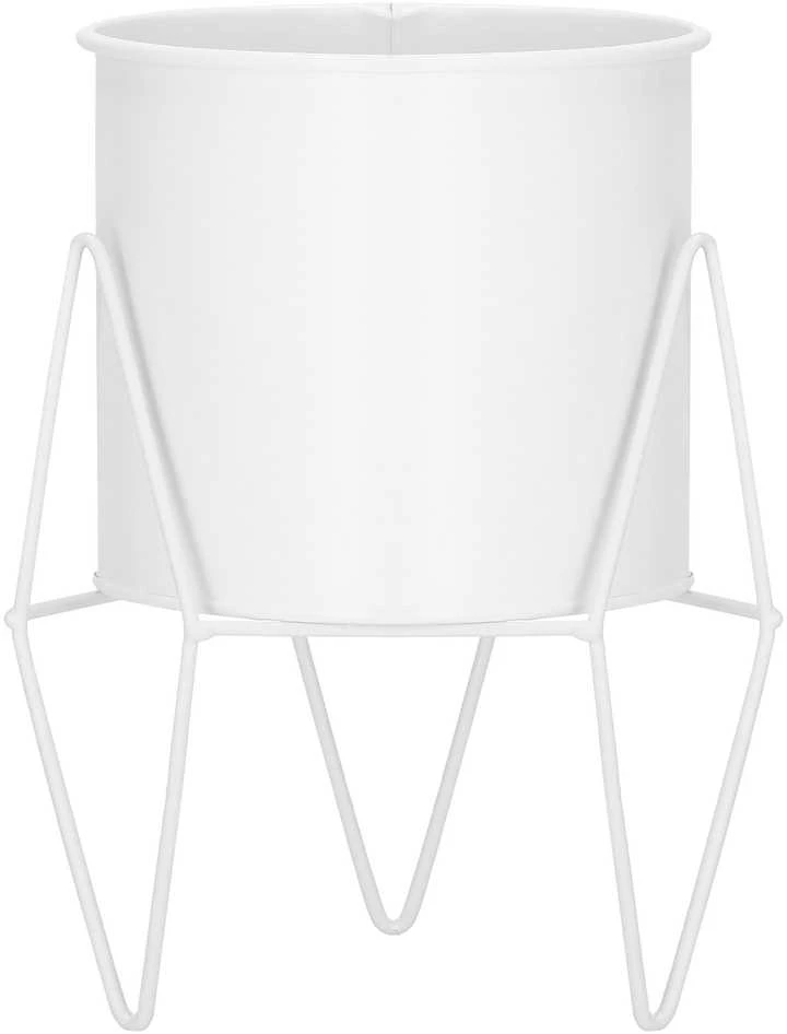 Springos Metalinė gėlių lentyna GA0163, balta