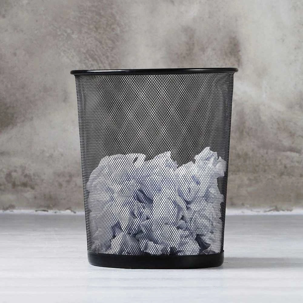 Orion Šiukšlių dėžė 6L metalinė juoda 26x28 cm