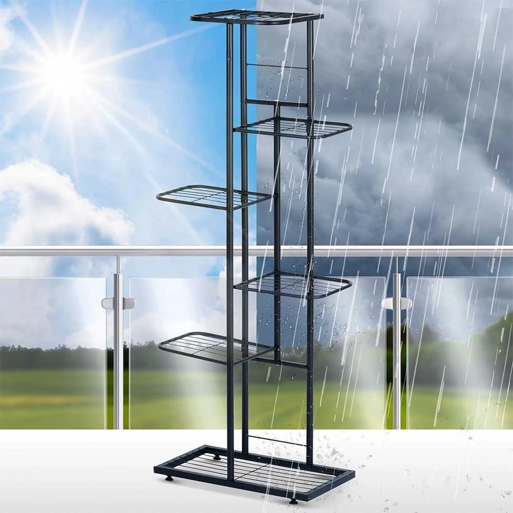 Metalinis gėlių stovas Vilde 6 lygių 106 cm