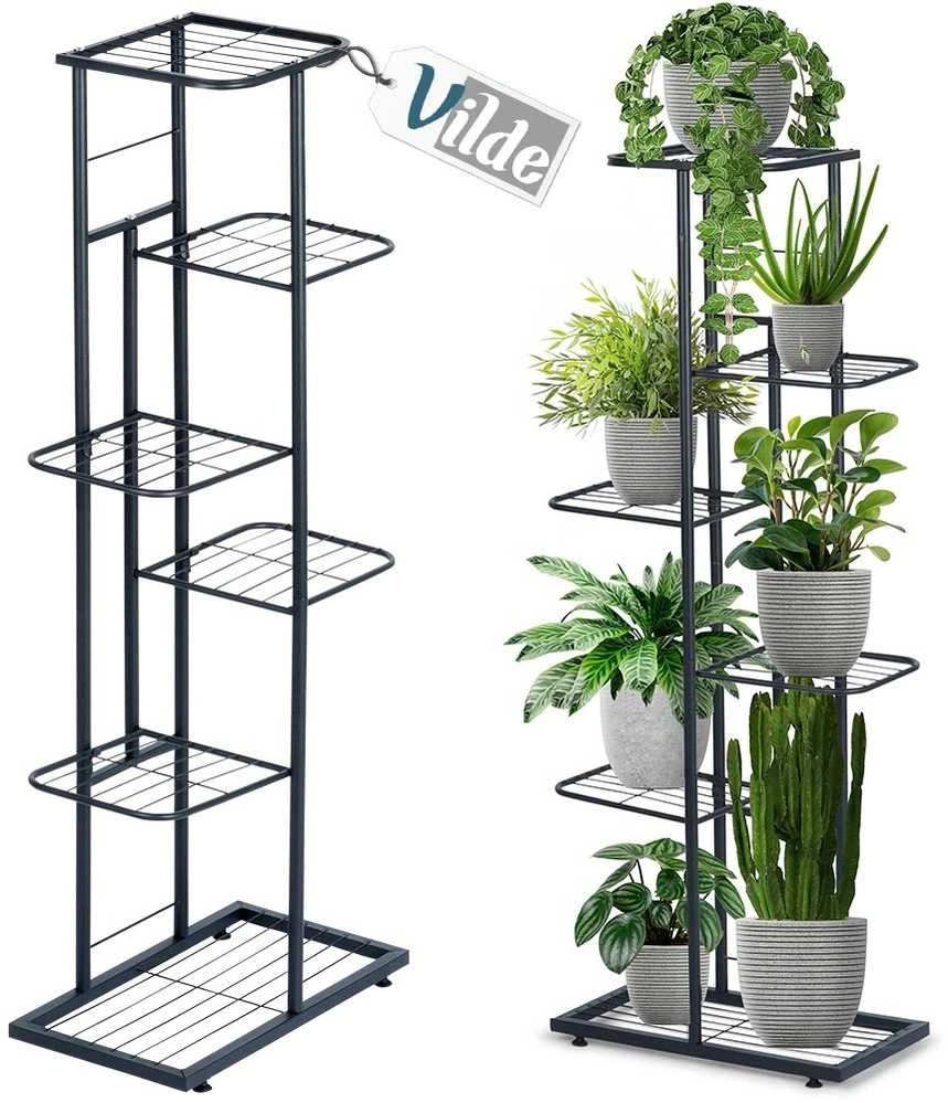 Metalinis gėlių stovas Vilde 6 lygių 106 cm