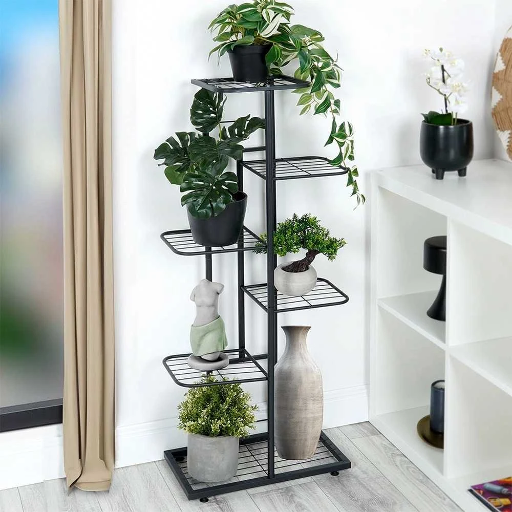 Metalinis gėlių stovas Vilde 6 lygių 106 cm