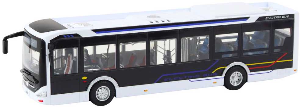 Lean Toys Metalinis miesto autobusas 1:42 su šviesomis ir garsais
