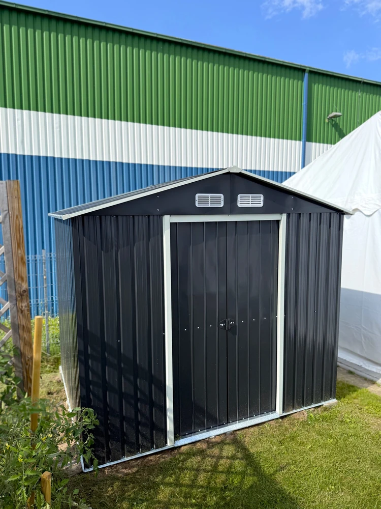 Metalinis sandėliukas HATIS, 3,82 m2, antracito