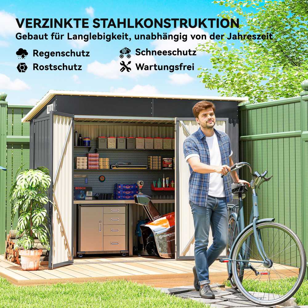 Metalinis sodo sandėliukas 2,68 m²