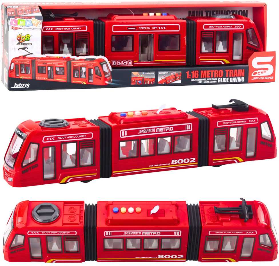 Lean Toys Metro modelis 1:16 su šviesos ir garso efektais