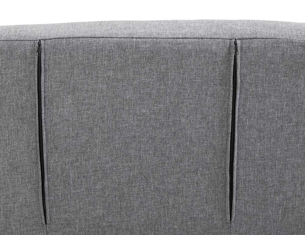 Fotelis HOMCOM Sofa-lova su porankiu 65x69x80 cm, "3-in-1" sofa-lova, lova svečiams, šezlongas, į liną panašus poliesteris, pilka