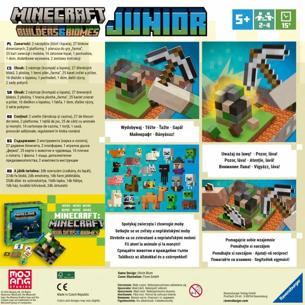 Ravensburger Minecraft kūrėjų ir biomų stalo žaidimas vaikams