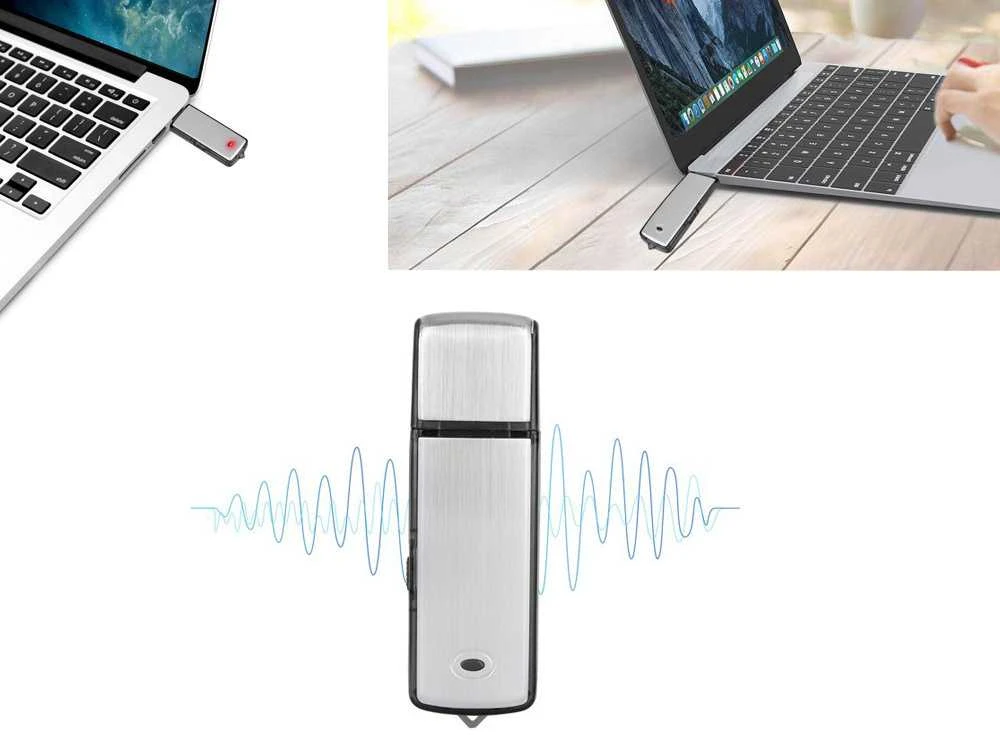Mini diktofonas su USB atmintine 8GB