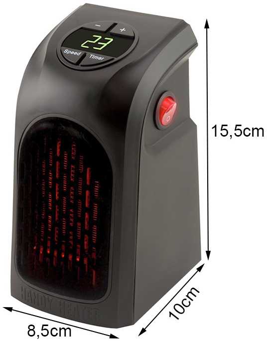 Drėkintuvas Mini elektrinis šildytuvas 400W