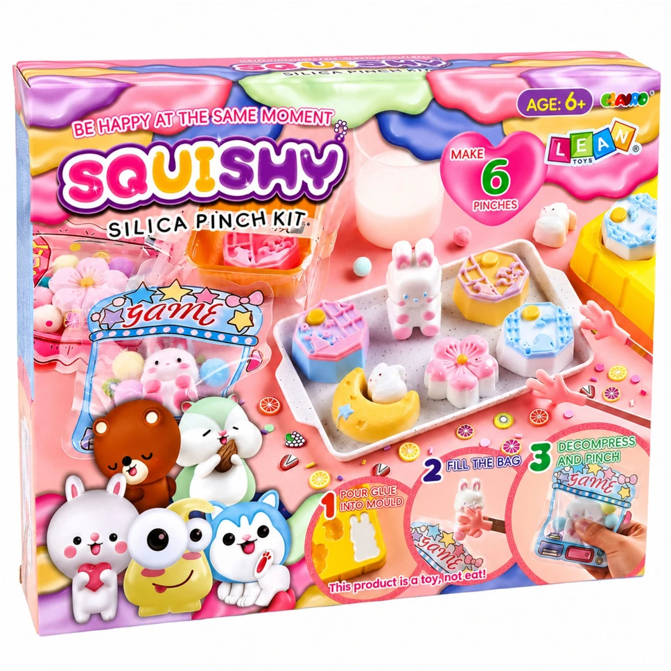 Lean Toys Kūrybinis „Squishy“ rinkinys kiškučiams ir desertams