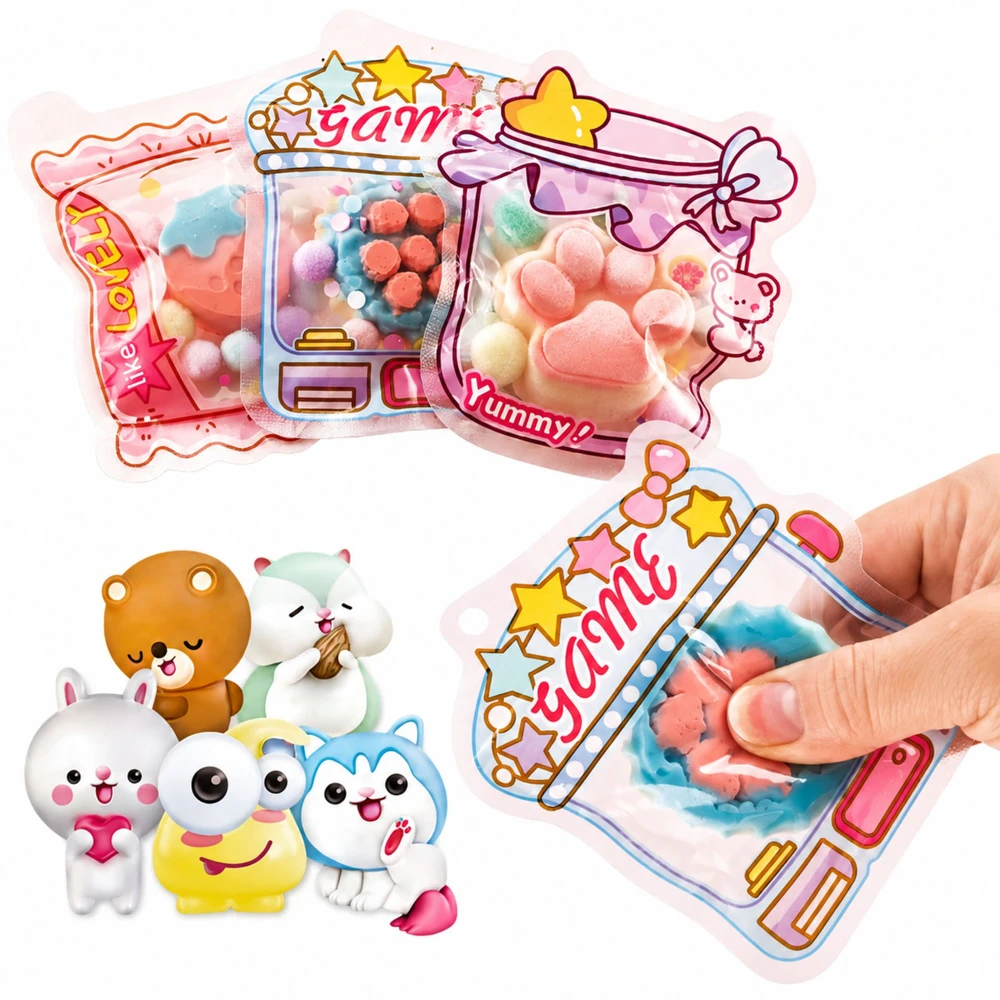 Lean Toys Kūrybinis „Squishy“ rinkinys kiškučiams ir desertams