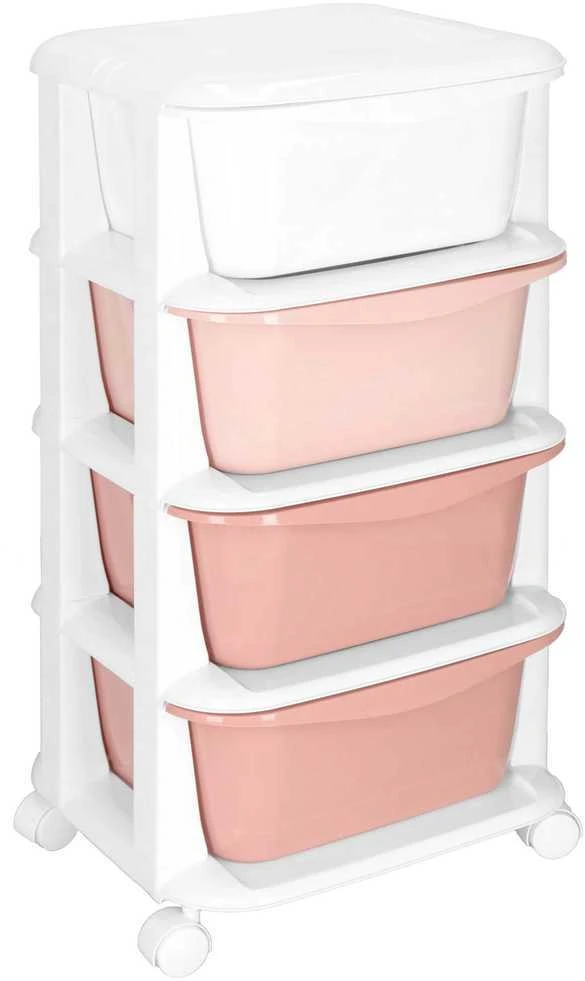 Mobilus stalčių komplektas Springos su 4 pasteliniais stalčiais