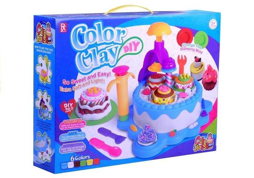 Lean Toys Modelinas spalvotas torto rinkinys vaikams nuo 3 metų