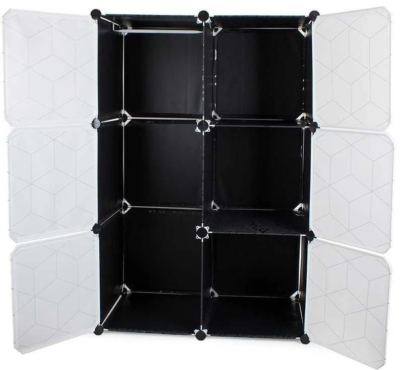 Modular wardrobe for clothes, bookcase, cupboard