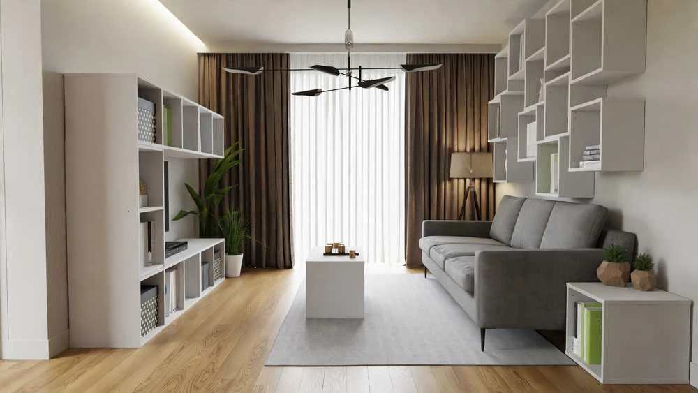 Modulinė lentyna 2x1 balta
