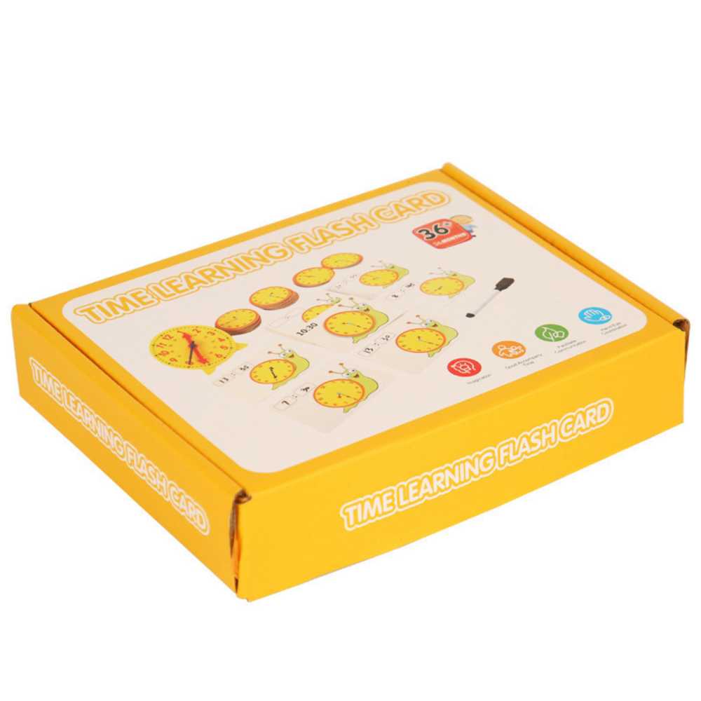 Lean Toys Mokymo priemonė su laikrodžiu ir kortelėmis vaikams nuo 4 metų