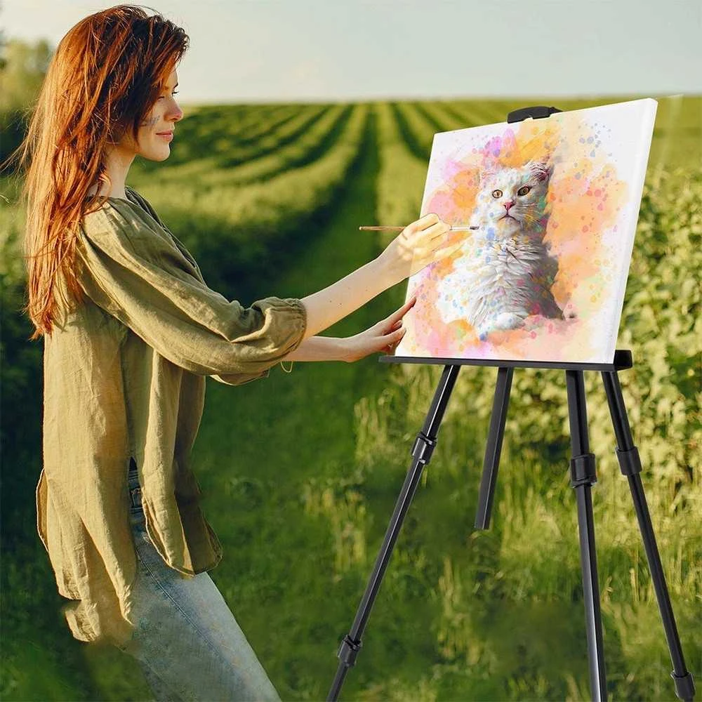 Elpio Artist Molbertas sulankstomas su krepšiu Juodas 162 cm