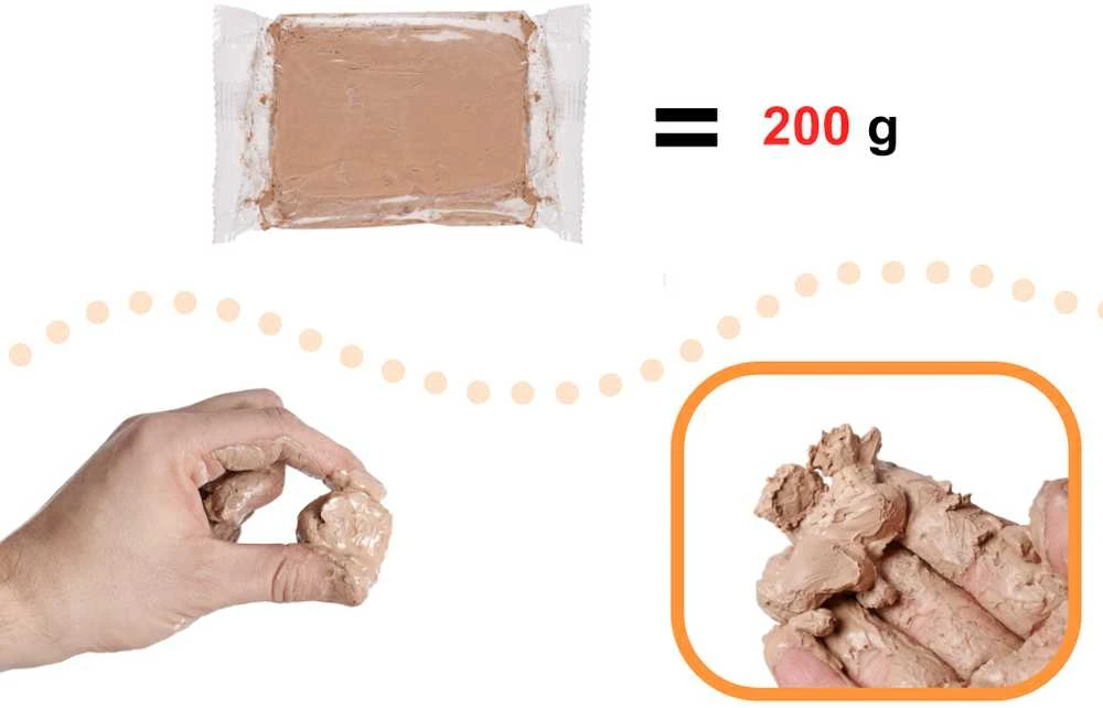 Molio masė puodžiaus ratui 1200g