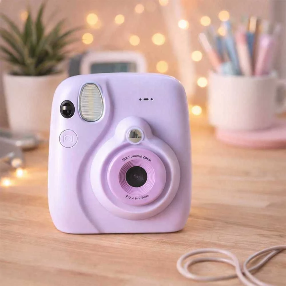 KIK Momentinis fotoaparatas violetinis