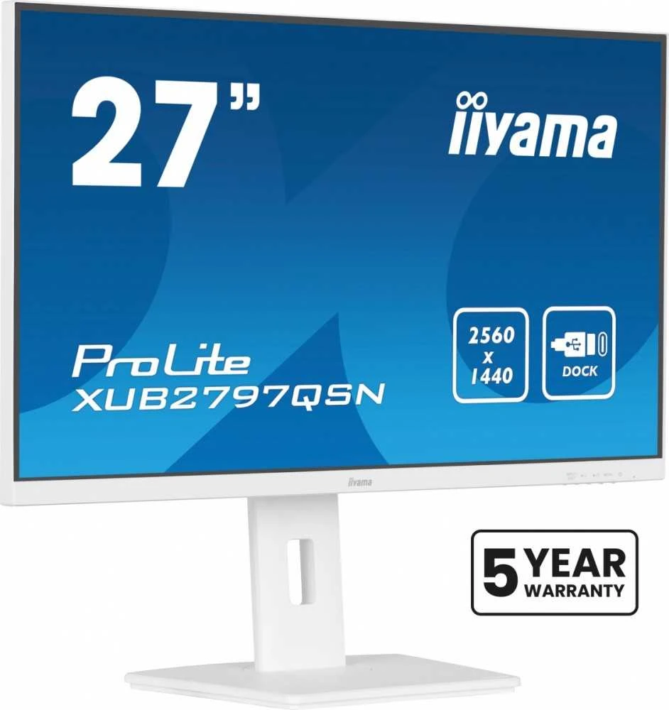 Monitorius IIYAMA XUB2797QSN-W2 27 colių IPS 2560x1440 300cd/m2 1ms HDMI DP USB