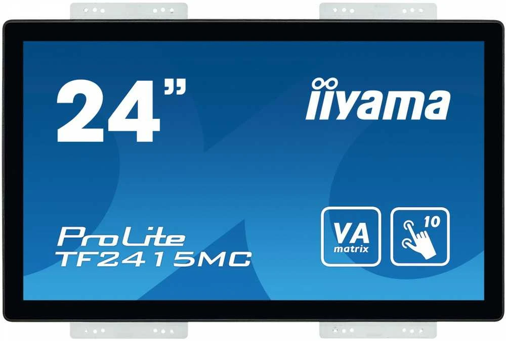 iiyama ProLite TF2415MC-B2 jutiklinis monitorius 60,5 cm (23.8") 1920 x 1080 pikseliai Juoda „Multi-touch“ Daugybė naudotojų