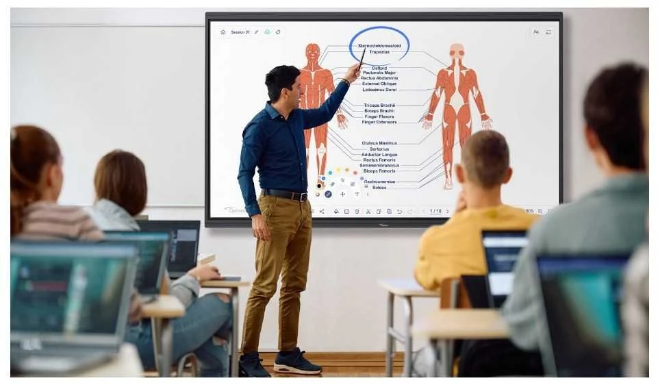 Monitorius Interaktyvus jutiklinis ekranas Optoma 5753RK 75"