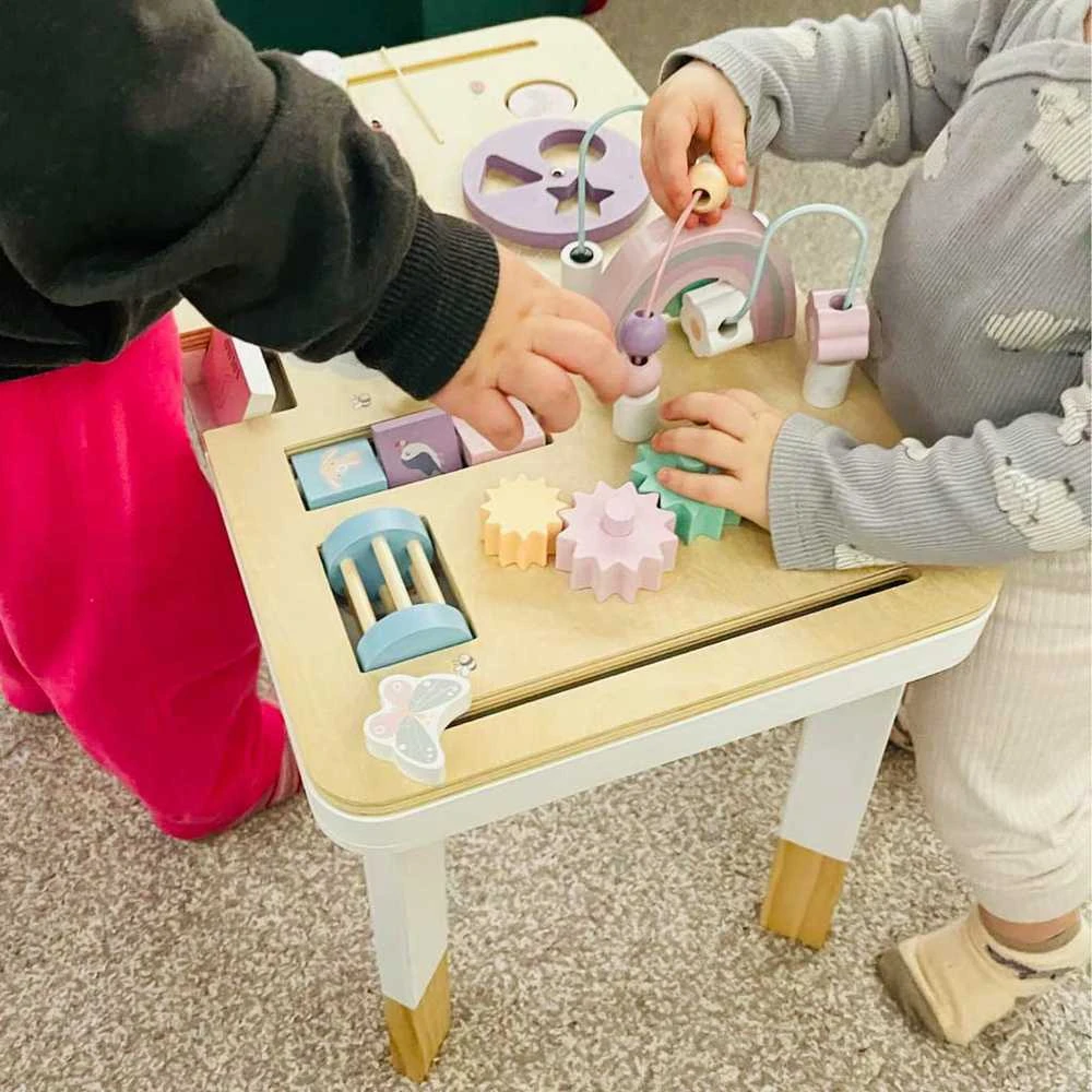 KIK Lulilo montessori pastelinis manipuliacinis stalas